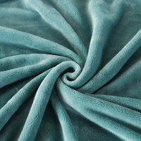 Morado MORADO 190 GSM Flannel Super Soft Warm Double Blanket for Winters - 90x90 Inches, Aqua - 90x90 Inches, Cyan Aqua