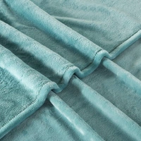 Morado MORADO 190 GSM Flannel Super Soft Warm Double Blanket for Winters - 90x90 Inches, Aqua - 90x90 Inches, Cyan Aqua