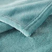 Morado MORADO 190 GSM Flannel Super Soft Warm Double Blanket for Winters - 90x90 Inches, Aqua - 90x90 Inches, Cyan Aqua