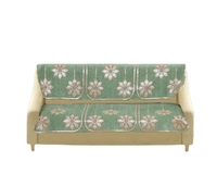 MORADO 7 Seater Sofa Cover Sofa Panel Premium Quality, Chenille for Ultimate Protection and Style Durable, 3+2+2 Settee Slipcover in Light Green, - Light Green