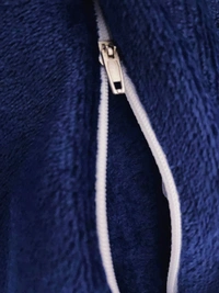 MORADO 190 GSM Flannel Super Soft Warm Single Bed Quilt Cover/Duvet Cover/Rajai Cover/Blanket Cover for Winters with Zipper - 60x90 Inches, Navy Blue - 60x90 Inches, Navy Blue