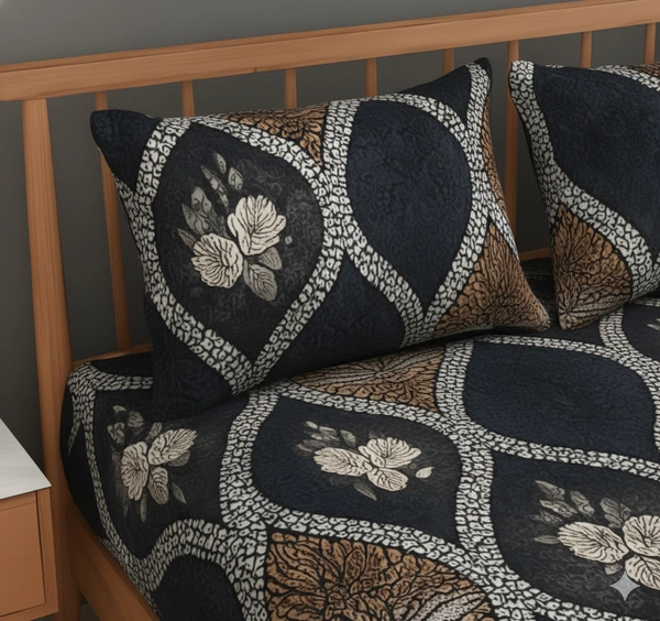 Morado MORADO 190 GSM Flannel Super Soft Warm Double Blanket for Winters - 90x90 Inches, Navy Brown - 90X90 Inches