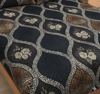 Morado MORADO 190 GSM Flannel Super Soft Warm Double Blanket for Winters - 90x90 Inches, Navy Brown - 90X90 Inches