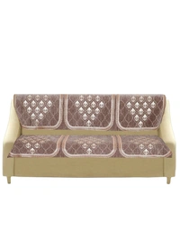 MORADO 7 Seater Sofa Cover Sofa Panel Premium Quality, Chenille for Ultimate Protection and Style Durable, 3+2+2 Settee Slipcover in Brown, - Brown