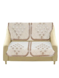 MORADO 7 Seater Sofa Cover Sofa Panel Premium Quality, Chenille for Ultimate Protection and Style Durable, 3+2+2 Settee Slipcover in Off White, - Off White