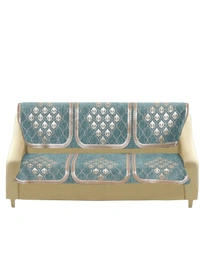 MORADO 7 Seater Sofa Cover Sofa Panel Premium Quality, Chenille for Ultimate Protection and Style Durable, 3+2+2 Settee Slipcover in Sea Green, - Sea Green