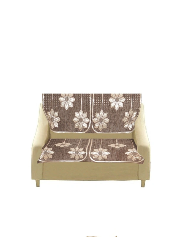 MORADO 7 Seater Sofa Cover Sofa Panel Premium Quality, Chenille for Ultimate Protection and Style Durable, 3+2+2 Settee Slipcover in Brown, - Brown