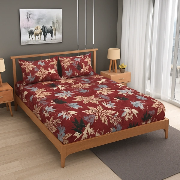 Morado MORADO 190 GSM Flannel Super Soft Warm Double Blanket for Winters - 90x90 Inches, Red - 90x90 Inches, Red