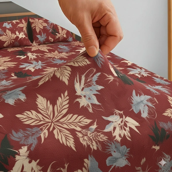 Morado MORADO 190 GSM Flannel Super Soft Warm Double Blanket for Winters - 90x90 Inches, Red - 90x90 Inches, Red