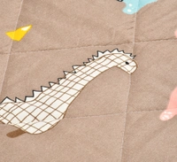 MORADO Glace Cotton Printed Reversible 150 GSM AC Comforter/Quilt/Blanket for Single Bed (60x90 Inches) Brown - 90x100 Inches, Brown