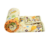 MORADO Glace Cotton Printed Reversible 150 GSM AC Comforter/Quilt/Blanket for Single Bed (60x90 Inches) Lemon Yellow - 90x100 Inches, Lemon Yellow