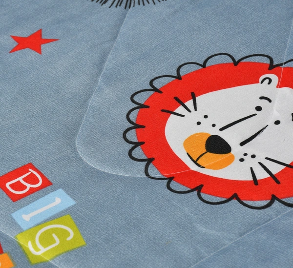 MORADO Glace Cotton Printed Reversible 150 GSM AC Comforter/Quilt/Blanket for Single Bed (60x90 Inches) Grey - 90x100 Inches, Gray