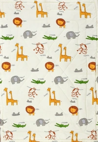 MORADO Glace Cotton Printed Reversible 150 GSM AC Comforter/Quilt/Blanket for Single Bed (60x90 Inches) Off White - 90x100 Inches, Off White