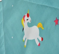 MORADO Glace Cotton Printed Reversible 150 GSM AC Comforter/Quilt/Blanket for Single Bed (60x90 Inches) Sky Blue - 90x100 Inches, Sky Blue