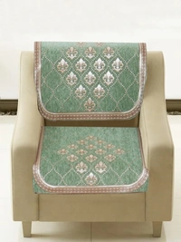 MORADO 5 Seater Sofa Cover Sofa Panel Premium Quality, Chenille for Ultimate Protection and Style Durable, 3+1+1 Settee Slipcover in Light Green, - Light Green