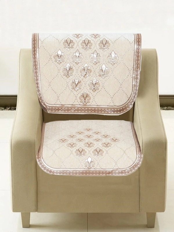 MORADO 5 Seater Sofa Cover Sofa Panel Premium Quality, Chenille for Ultimate Protection and Style Durable, 3+1+1 Settee Slipcover in Off White, - Off White