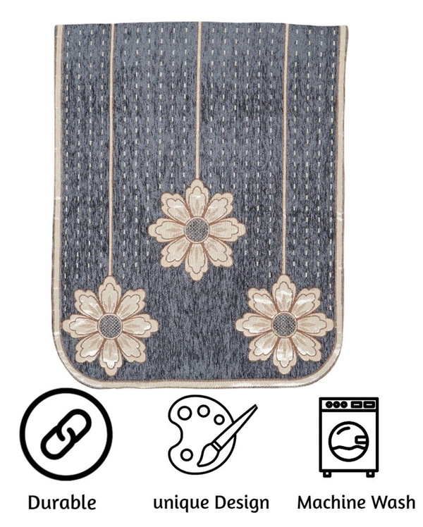 MORADO 5 Seater Sofa Cover Sofa Panel Premium Quality, Chenille for Ultimate Protection and Style Durable, 3+1+1 Settee Slipcover in Dark Grey, - Dark Grey