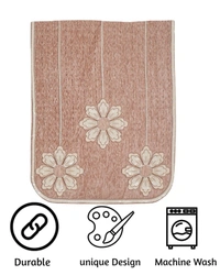 MORADO Chenille 3 Seater Sofa Covers Slip Cover for Living Room, Drawing Room and Office (3 Sitting Sofa Cover - Peach) - Peach