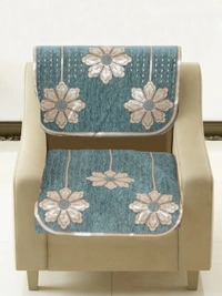 MORADO 5 Seater Sofa Cover Sofa Panel Premium Quality, Chenille for Ultimate Protection and Style Durable, 3+1+1 Settee Slipcover in Sea Green, - Sea Green