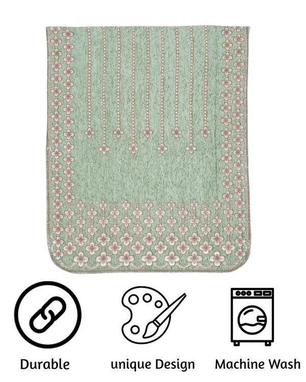 MORADO 5 Seater Sofa Cover Sofa Panel Premium Quality, Chenille for Ultimate Protection and Style Durable, 3+1+1 Settee Slipcover in Light Green, - Light Green