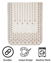 MORADO Chenille 3 Seater Sofa Covers Slip Cover for Living Room, Drawing Room and Office (3 Sitting Sofa Cover - Off White) - Off White