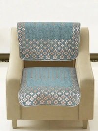 MORADO 5 Seater Sofa Cover Sofa Panel Premium Quality, Chenille for Ultimate Protection and Style Durable, 3+1+1 Settee Slipcover in Sea Green, - Sea Green