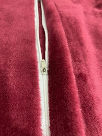 MORADO 190 GSM Flannel Super Soft Warm Double Bed Quilt Cover/Duvet Cover/Rajai Cover/Blanket Cover for Winters with Zipper -90x100 Inches, Vintage Maroon - 90x100 Inches, Vintage Maroon