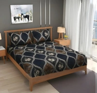 Morado MORADO 190 GSM Flannel Super Soft Warm Double Blanket for Winters - 90x90 Inches, Navy Brown - 90X90 Inches