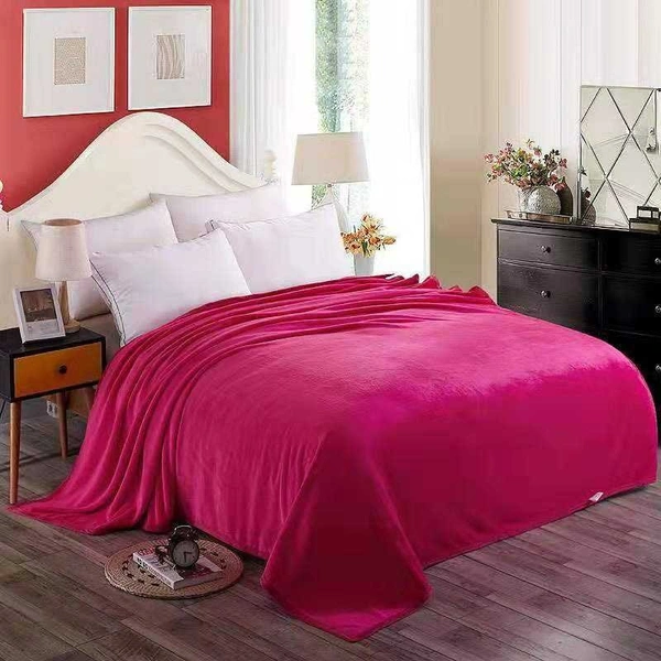 MORADO 190 GSM Flannel Super Soft Warm Single Blanket for Winters - 60x90 Inches,Maganeta - Maganenta