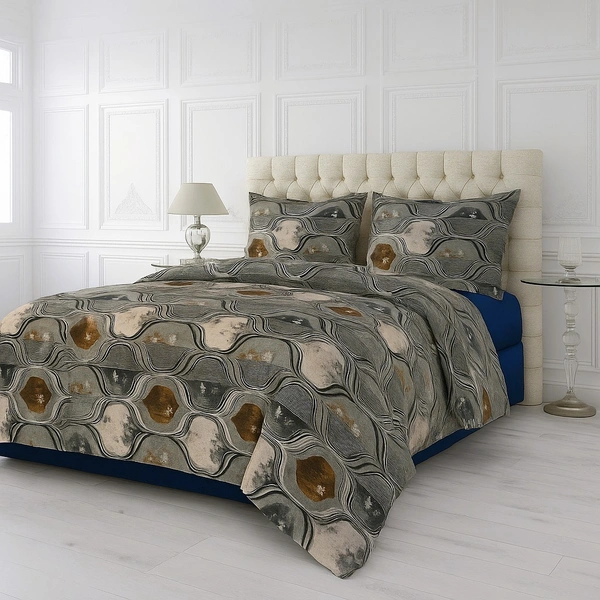 Morado MORADO 190 GSM Flannel Super Soft Warm Single Blanket for Winters - 60x90 Inches, Grey BrownCircle - Grey Brown Circle