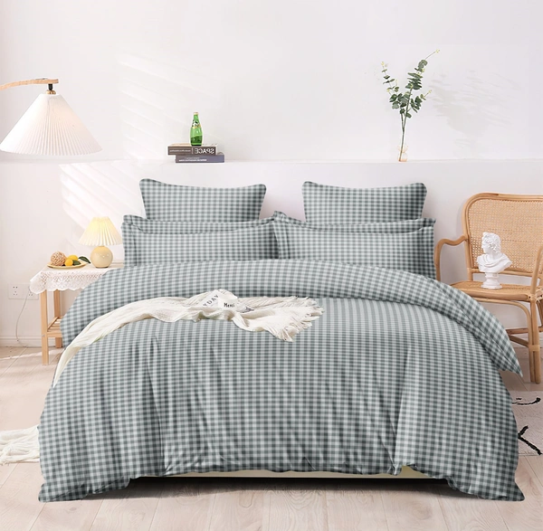 MORADO Glace Cotton Single Duvet Cover/Rajai Cover/Blanket Cover with Zipper (60x90 Inches) - 60x90 Inches, Grey