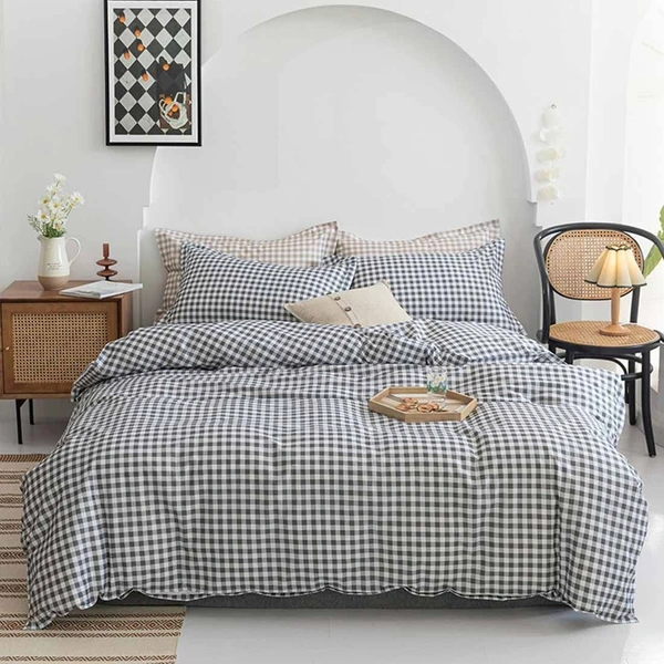 MORADO Glace Cotton Single Duvet Cover/Rajai Cover/Blanket Cover with Zipper (60x90 Inches) - 60x90 Inches, Grey