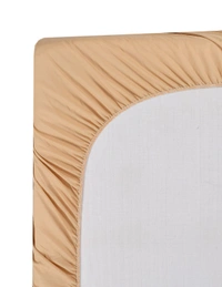 MORADO Water Resistant Terry Cotton Queen/King Size Elastic Fitted Mattress Protector (72x78x12 inches - Fits Up to 12 inches Mattress), Beige - 72x78x12 Inches, Beige