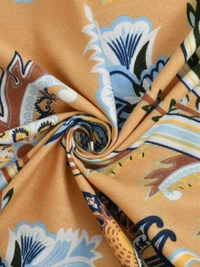 MORADO Glace Cotton 5 Pcs Quilted Bedding Set | Double Bed Size Bedsheet With 2 Pillow Covers And 2 Filled Cushions (90x100 Inches - Mustard Yellow) - 90x100 Inches, Mustard Yellow