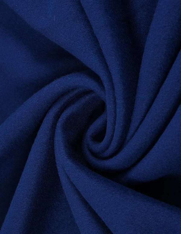 MORADO Polar Fleece Blanket for Mild Winters & AC Rooms with Satin Border | Soft & Cozy | All Season Blanket | Double Bed Size - 90x90 Inches - 90x90 Inches, Blue