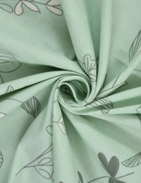 MORADO Glace Cotton King Size Bedsheet with 2 Pillow Covers with Frill (108x108, Inches) - 108x108 Inches, Green