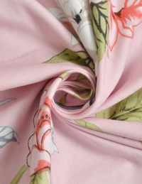 MORADO Glace Cotton 5 Pcs Frill Bedding Set | Double Bed Size Bedsheet With 2 Pillow Covers And 2 Filled Cushions (108x108 Inches - Pink) - 108x108 Inches, Pink