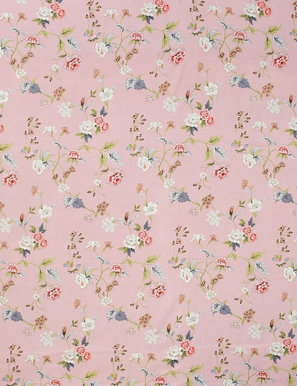 MORADO Glace Cotton 5 Pcs Frill Bedding Set | Double Bed Size Bedsheet With 2 Pillow Covers And 2 Filled Cushions (108x108 Inches - Pink) - 108x108 Inches, Pink