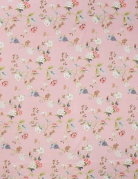 MORADO Glace Cotton 5 Pcs Frill Bedding Set | Double Bed Size Bedsheet With 2 Pillow Covers And 2 Filled Cushions (108x108 Inches - Pink ) - 108x108 Inches, Pink