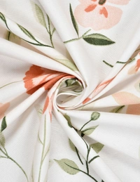 MORADO Glaace Cotton 5 Pcs Frill Bedding Set | Double Bed Size Bedsheet with 2 Pillow Covers and 2 Filled Cushions (90x100 Inches - Offwhite) - 90x100 Inches, Offwhite