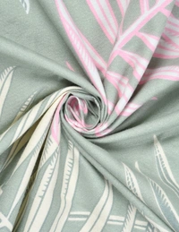 MORADO Glace Cotton 5 Pcs Frill Bedding Set | Double Bed Size Bedsheet with 2 Pillow Covers and 2 Filled Cushions (90x100 Inches - Green) - 90x100 Inches, Green