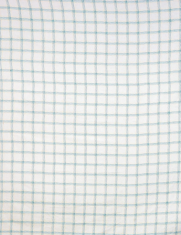 MORADO Glace Cotton Double Duvet Cover/Rajai Cover/Blanket Cover with Zipper (90x100 Inches, Green Checks) - 90x100 Inches, Green