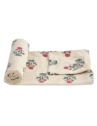 MORADO Glace Cotton Double Duvet Cover/Rajai Cover/Blanket Cover with Zipper (90x100 Inches) - 90x100 Inches, Pink