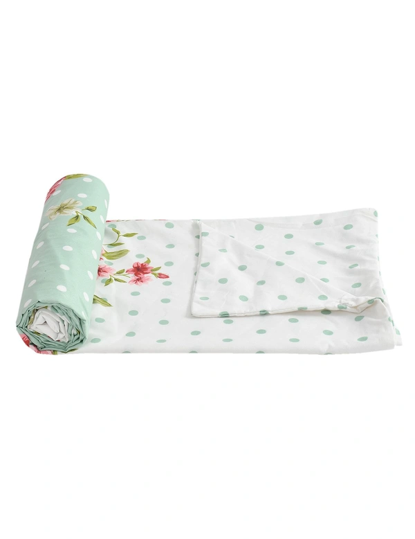 MORADO Glace Cotton Double Duvet Cover/Rajai Cover/Blanket Cover with Zipper (90x100 Inches) - 90x100 Inches, Green