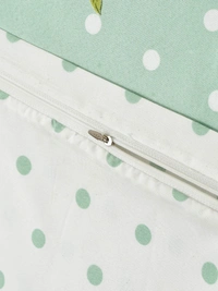 MORADO Glace Cotton Double Duvet Cover/Rajai Cover/Blanket Cover with Zipper (90x100 Inches) - 90x100 Inches, Green