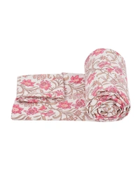 MORADO Glace Cotton Single Duvet Cover/Rajai Cover/Blanket Cover with Zipper (60x90 Inches) - 60x90 Inches, Pink