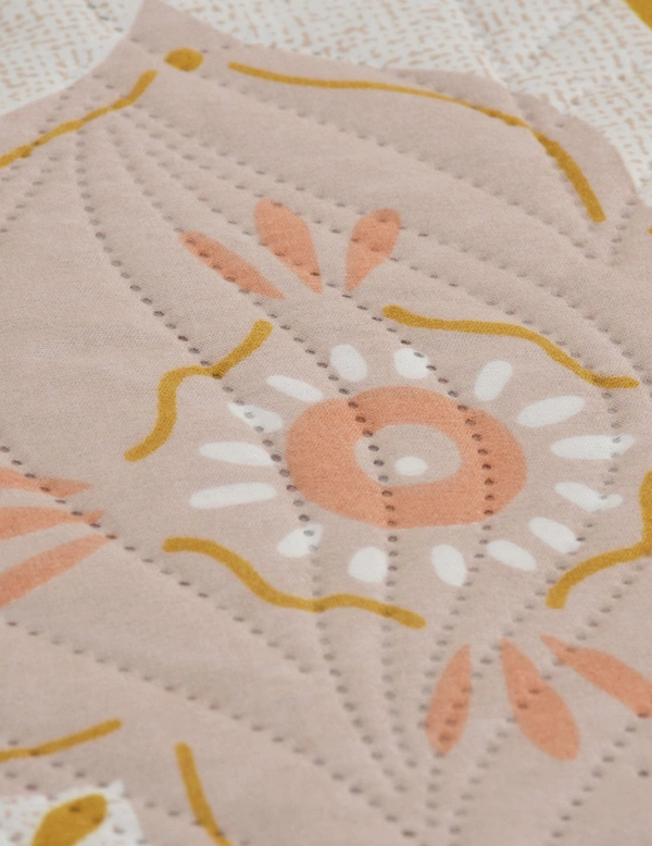 MORADO Glace Cotton Luxury Ultrasonic Printed Lightweight All Season Bedspreads/Quilted Bed Cover With 2 King Size Pillow Covers - (90x100 inches - Multicolor) - 90x100 Inches, Purple