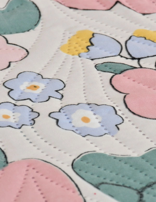 MORADO Poly Cotton Luxury Ultrasonic Printed Lightweight All Season Bedspreads/Quilted Bed Cover With 2 King Size Pillow Covers - (90x100 inches - Pink) - 90x100 Inches, Pink