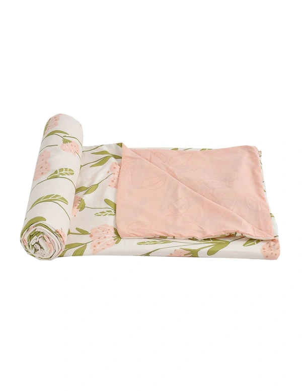 MORADO Glace Cotton Single Bed Size Reversible Duvet Cover/Quilt Cover/Rajai Cover/Blanket Cover with Zipper (60x90 Inches, Peach) - 60x90 Inches, Peach