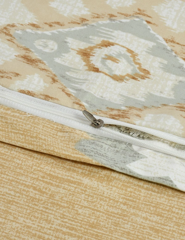 MORADO Glace Cotton Single Bed Size Reversible Duvet Cover/Quilt Cover/Rajai Cover/Blanket Cover with Zipper (60x90 Inches, Brown) - 60x90 Inches, Pink